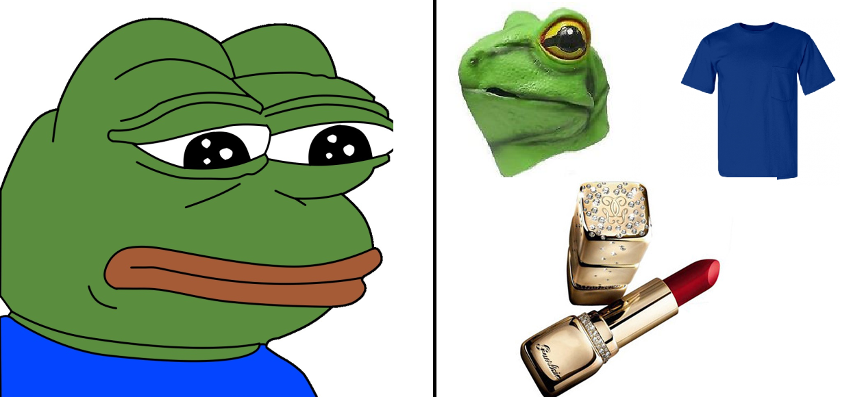 countdrocula:  mamalovebone:  cisyphus:  Steal His Look: Sad Frog Premium Latex Frog