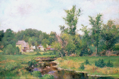 willard-metcalf: Farm Scene, Willard Metcalf