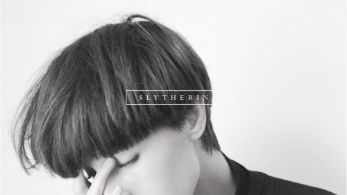 slyherin:Hogwarts houses and short hairstyles | more here