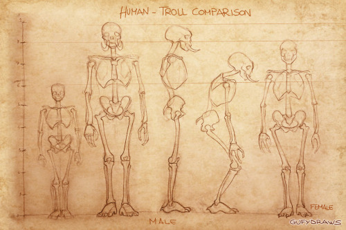 Extract from my project on the hypothetical anatomy of World of Warcraft&rsquo;s Horde races (up