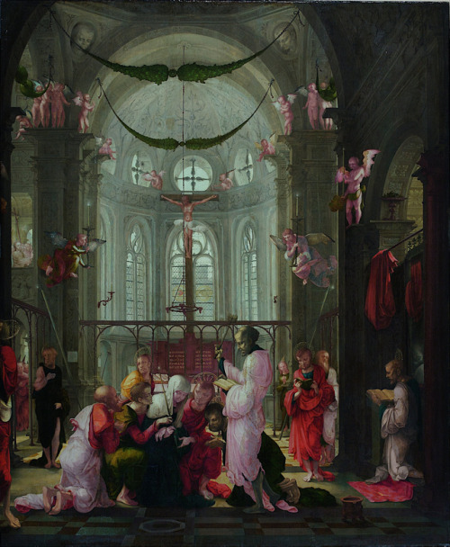 Death of Mary, by a follower of Wolf Huber, Museum Kunstpalast, Düsseldorf.