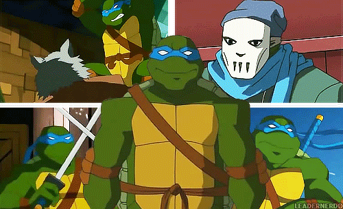 leadernerdo:  TMNT 2k3 Graphics Challenge{1} Turtle → Leonardo“Like Master Splinter said, it’s not the weapon that’s important, it’s the Ninja wielding it.”