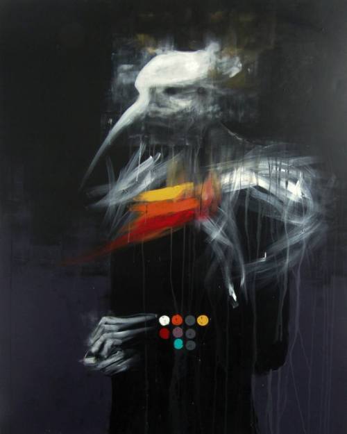 Oscar Nin aka Oscar Sancho Nin (Spanish, b. 1980, Spain) - Aquila   Paintings: Acrylics on Canvas