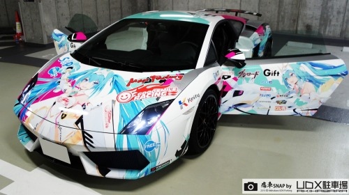 Lamborgini Gallardo -2015 Super GT300  #0 Goodsmile Racing  Hatsune Miku SLS Color秋葉原UDX駐車場[痛車SNAP]N