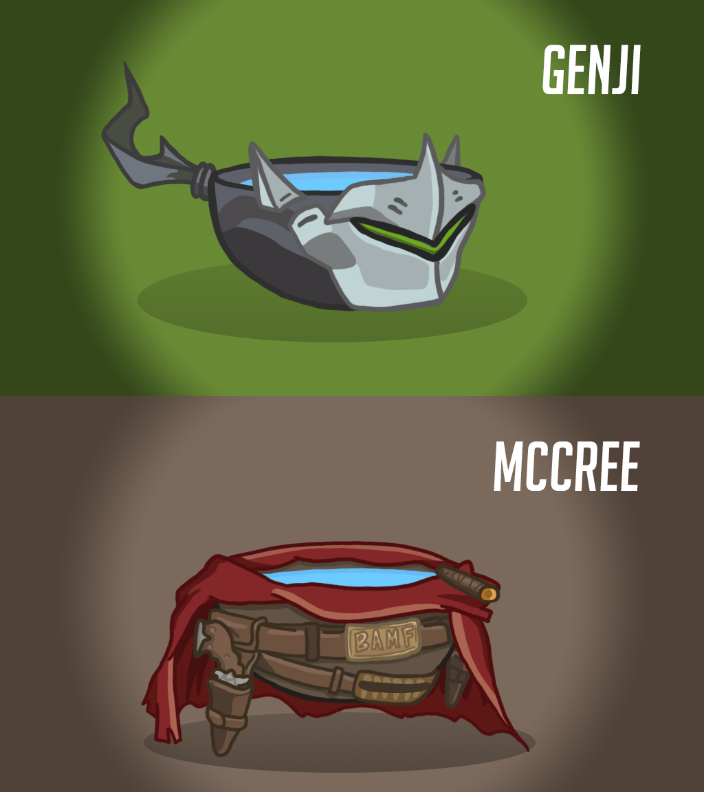 akunohomu:    Overwatch heroes as lukewarm bowls of water by Lukidjano 