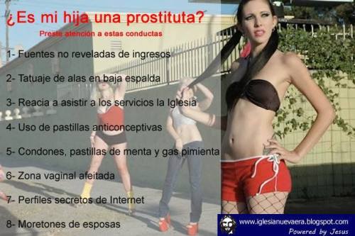 tomacaquita:  diasconredfox:  joodeer:  lidiasalander:  porlapaty:  lapalomafolladora:  ¿Quieres saber si su hija es prostituta? ¡Es fácil! La Iglesia Nueva Era nos dice cómo en 8 pasos. Y… ¿La tuya también?   Powered by Yisus  joder por esa