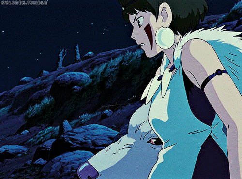 kyloren:  “Why did you stop me from killing her? Speak while you still live!” “I didn’t want you to die.” “I’m not afraid to die if it will drive away the humans!” “I knew that from the first moment I saw you.”  PRINCESS MONONOKE •