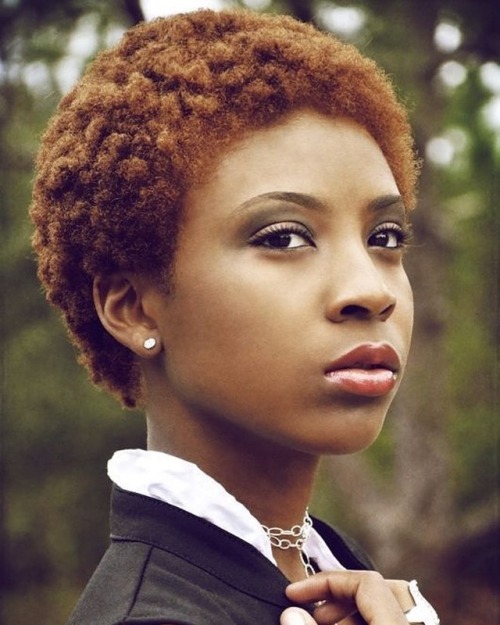 Ginger Fro *tag source* ...#2frochicks #curlyhair #brownskin #indiearie #blackwomen #bighair #braid