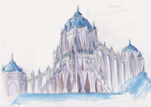 Queen Levana’s Palace Ideas, after lots of research into castles, and with the general feel of the b