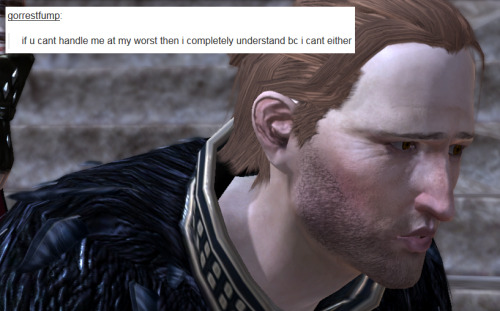 bubonickitten:Dragon Age II + text posts — Anders (again)Oh look, another Anders one. (It’ll be four