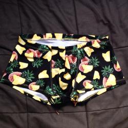 theunderwearbear:  tenyards:  Pineapple Birthday Square-Cuts for Jesse.  These are also fucking awesome. 