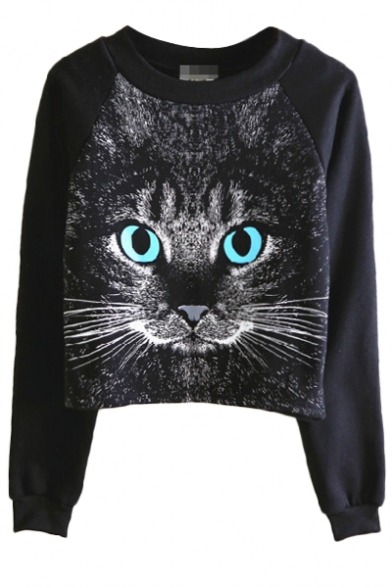 iloveyoucy:   diannaasimonss:  Today we have a lovely cat theme Embroidered Cat Sweater
