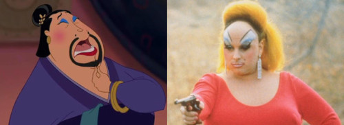 Why did I never realize this until now? Mulan even features a main character who cross-dresses.