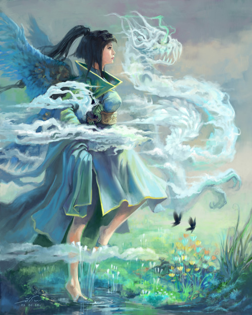 awesomedigitalart:  Somewhere Angelic by weerawan