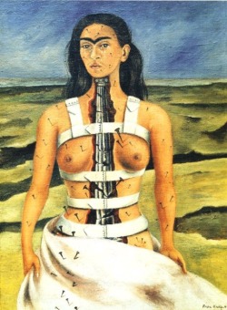 afroui:  Frida Kahlo  The Broken Column