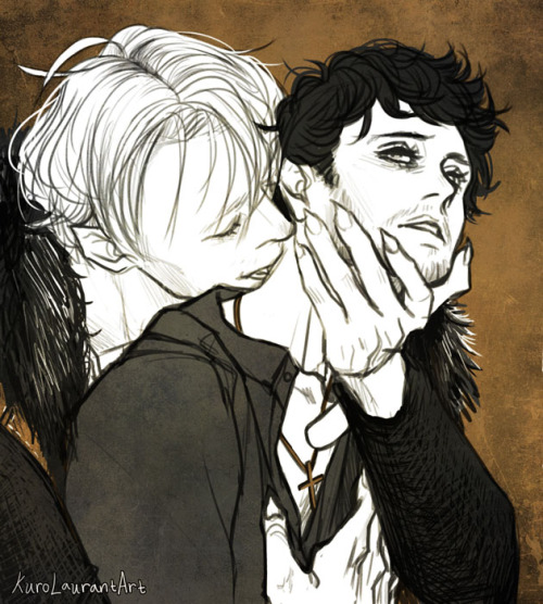 howishughdancyevenpossible:kurolaurantart:So after watching Dracula the Musical this Hannigram Dracu