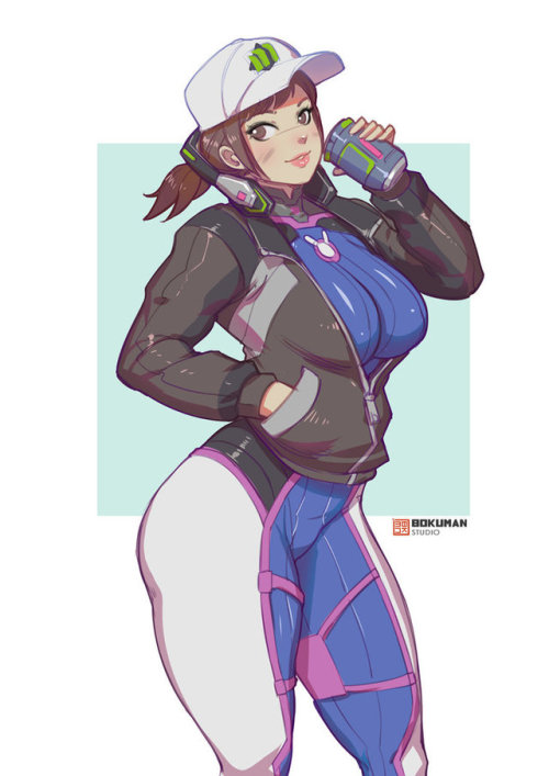 lewis-christison:  spencersbox: Dva sketch by bokuman  Why was the most recent DVA skin a fate pop tie in, and not this jacket, cap, pony tail, headphones, and dirt look?