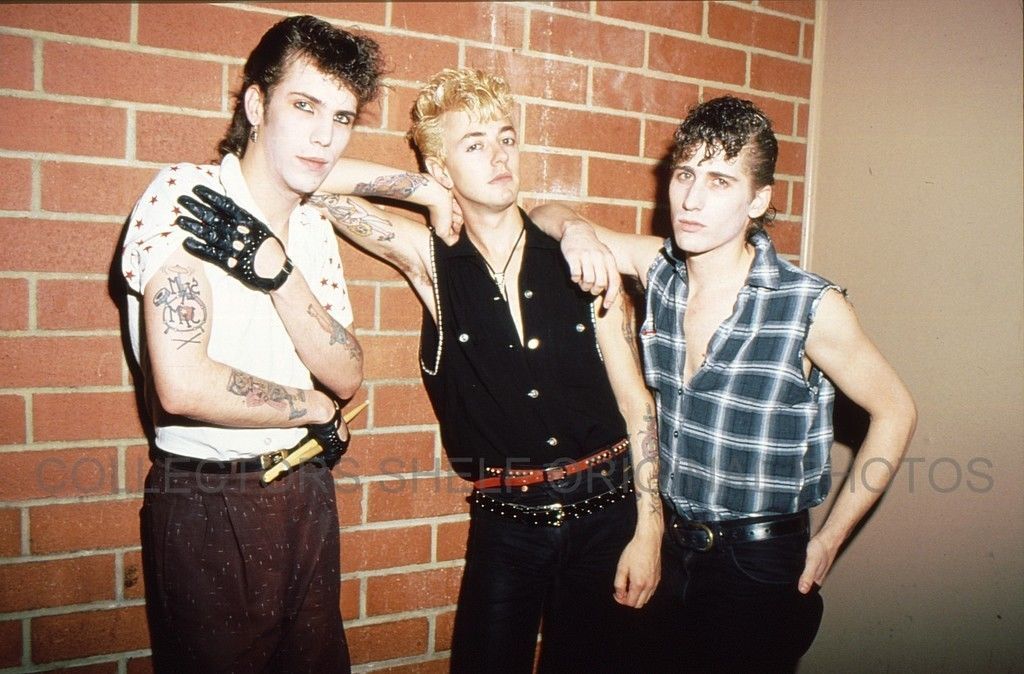 straycatsfangirl:  ♫”’STRAY CATS BRIAN SETZER 1980s SLIDE TRANSPARENCY Photo