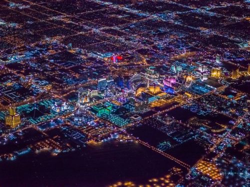 Porn photo nyctaeus:  Las Vegas looks like a circuitboard