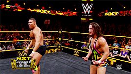 mith-gifs-wrestling:  We’re the best! You’re the best! You’re the best!  American Alpha celebrates becoming the number one contenders for the NXT tag team titles.