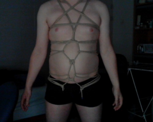 Porn Pics Some selfbondage i did with my new rope