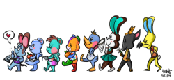 Animalcrossing-Thegayparade:  All My Favourite Villagers In Height Order. (Click