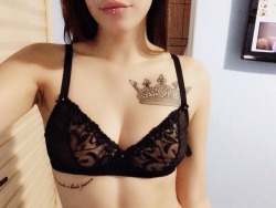 stillsweettho:  Cute bra + small boobies