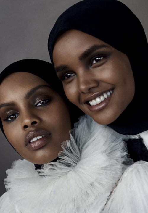 pocmodels:Amina Adan &amp; Halima Aden by Txema Yeste for Vogue Arabia - April 2019