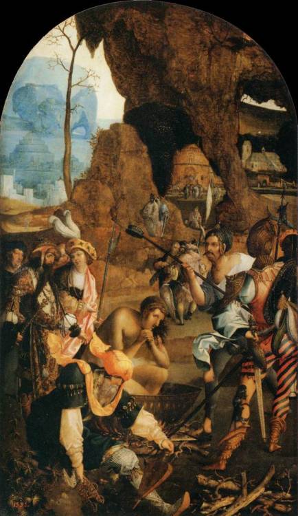 Martyrdom of St. John the Evangelist, unknown Northern Netherlandish artist, ca. 1518-25