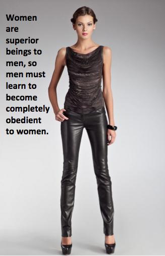 boyatherservice:I agree totally. males need to accept that they are inferior, weaker, less intellige