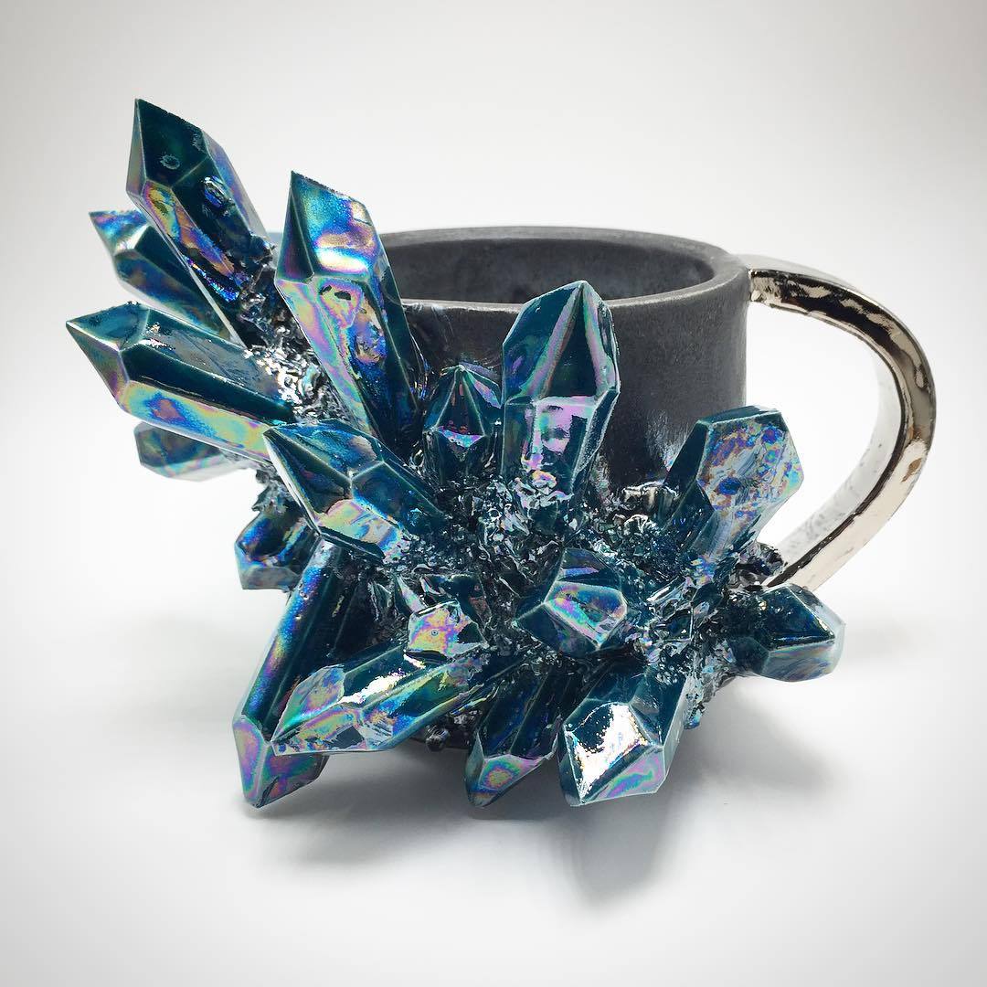 culturenlifestyle: New Exquisite Ceramics Grow Stunning Crystals  Collin Lynch from