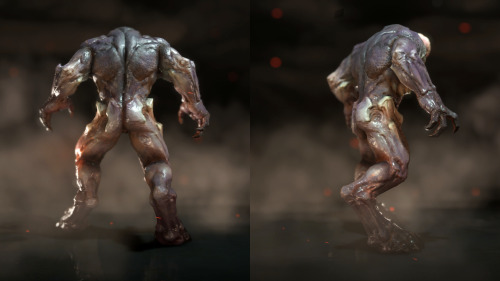 extra-vertebrae:Look at this model. This is the Hell Knight model from DOOM 2016 - captured off my P