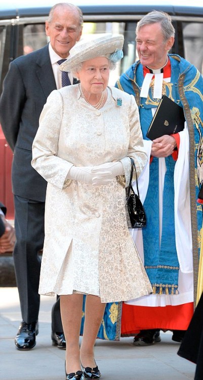 houseofwindsor-blog:The Queen and Prince Philip arrive for the 60th Coronation ServiceGOD Save The Q