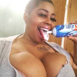 Daghettogeisha:  He Said I Want To See Cream In Yo Mouth And All Over Them Tits…