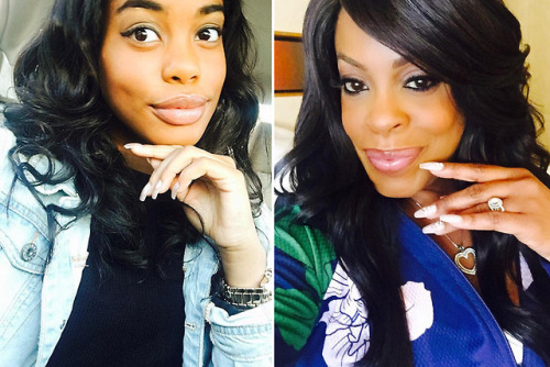 securelyinsecure:Niecy Nash and her beautiful daughter Dia #Twinning