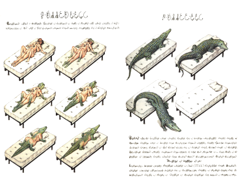 unexplained-events:  Codex Seraphinianus Written in a strange language by Italian architect, Luigi Serafini in 1981. This is one of the strangest encyclopedia ever written.It consists of hand-drawn, colored-pencil illustrations of bizarre and fantastical