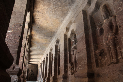 Kailash Temple, Ellora Caves, India, dated from 600 to 1000 AD. There are 34 major caves at Ell