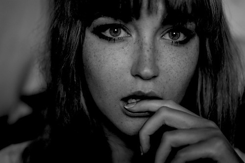 The sultry slut gets very focused, but also a little apprehensive and excited as