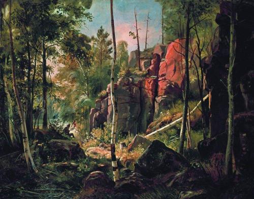 ivan-shishkin: View of Valaam Island. Kukko, 1860, Ivan ShishkinMedium: oil,canvas