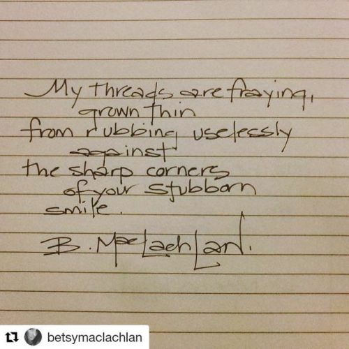 #Repost @betsymaclachlan (@get_repost)・・・•My threads are fraying,grown thin from rubbing uselesslyag