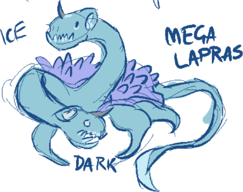 neproxrezi: (full view for actual decent quality, as ever) quick draw of a hypothetical mega lapras!
