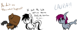 uglypony:  bleedshark:  How rude. &gt;:(  well then. lol  lol XD