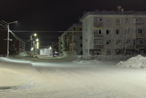 krasna-devica:Polar night in the Far North of Russia