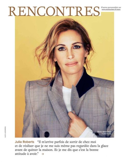 JULIA ROBERTS in Marie Claire Magazine, France May 2017             &n