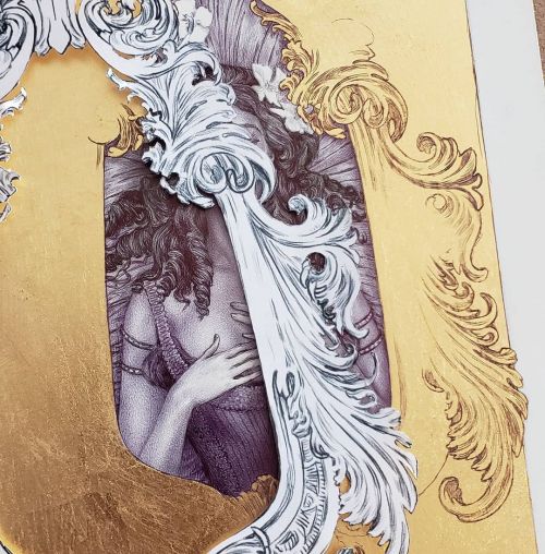 Getting this pretty lady ready to go up on @everydayorig on the 21st! #victorian #golden #artfortheh