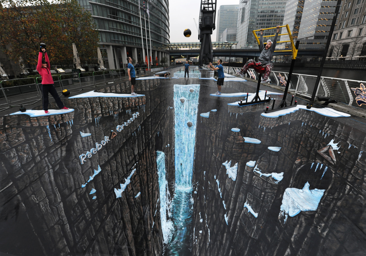 opticallyaroused:  The World’s Largest 3D Street Art - Street artists 3D Joe &amp;