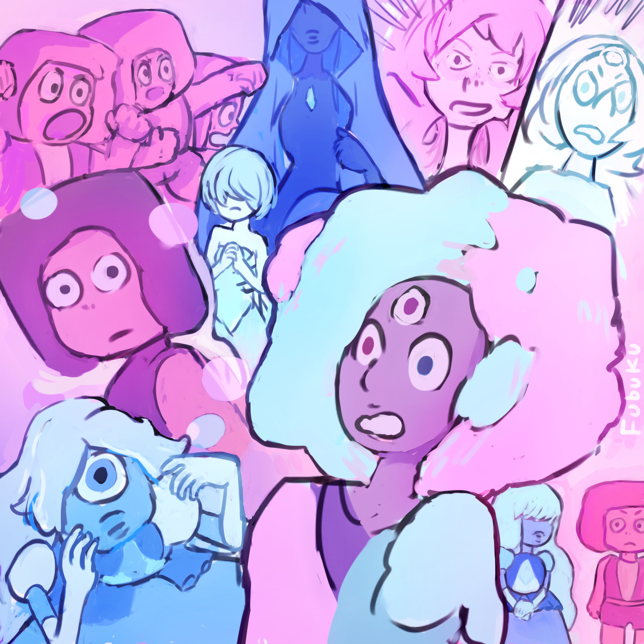 fubuku-quelquechose:  some doodles from The Answer i were acutally too lazy to finish