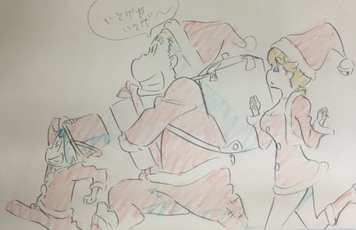 nharime: the kill la kill cast together on christmas, off sushio’s twitter.