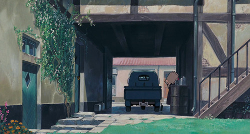 cinemamonamour:Ghibli Houses - Osono’s House + Bakery in Kiki’s Delivery Service