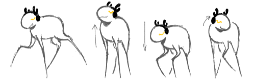 A Raindeer Banging Out To Some Tunes